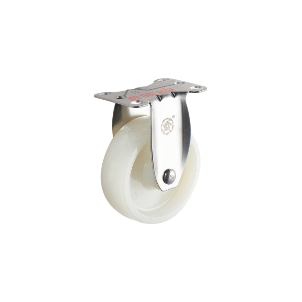 Bánh xe đẩy nhựa PA CP053 cố định càng inox 304 - Ảnh 3