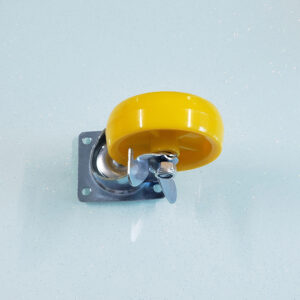 Bánh xe đẩy nhựa PP vàng CP002 xoay khóa ngang