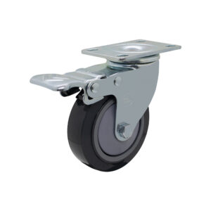 Bánh xe đẩy nhựa PU CP023 xoay khóa