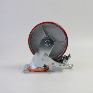 Bánh xe đẩy nhựa PU lõi gang CP049 khóa kép