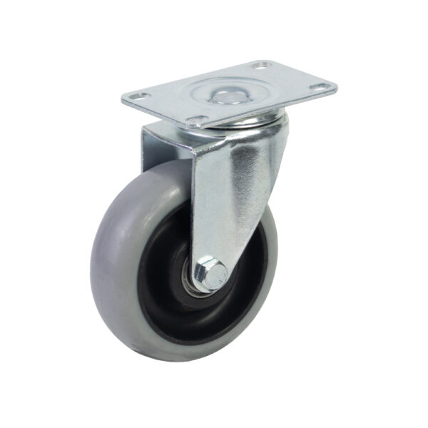 Bánh xe đẩy nhựa PP xám CP090 xoay 360 độ