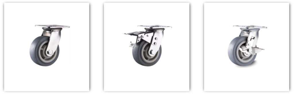 Bánh xe đẩy nhựa TPR ít gây ồn