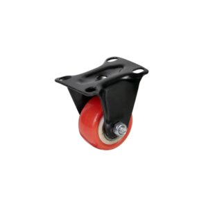 Bánh Xe Đẩy Nhựa PVC Đỏ CP007 Cố Định